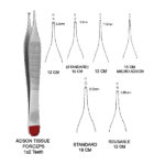Adson Tissue Forceps 1x2 Teeth - Best 12cm Skin Tool