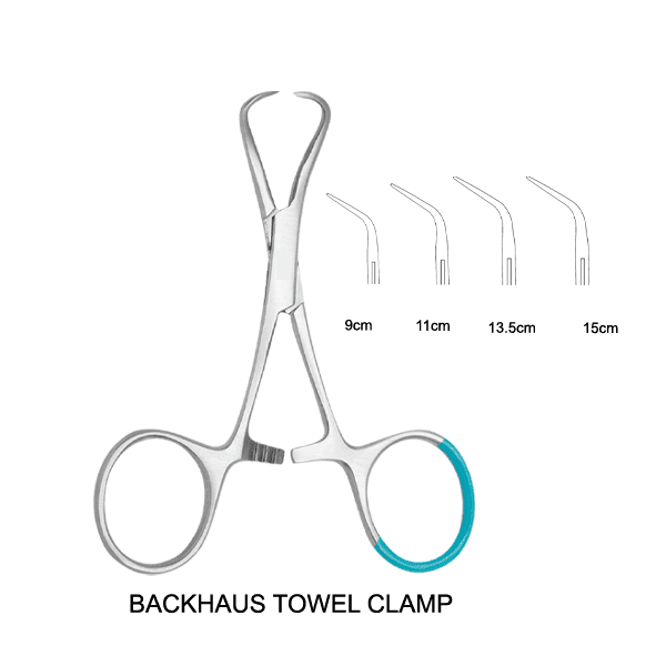 17 Backhaus Towel Clamp – Single Use - Image 1