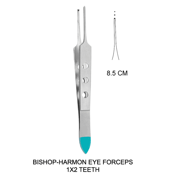 24 Bishop-Harmon Eye Forceps 1x2 Teeth - Image 1
