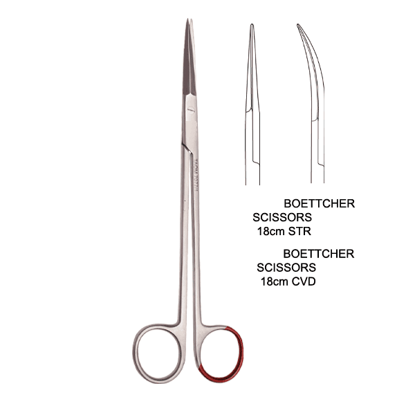 25 Boettcher Scissors - Best 18cm Straight Tonsil Cutter - Image 1