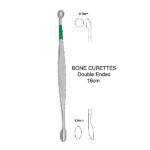 Bone Curettes Double Ended 16cm - Premium Bone Tool