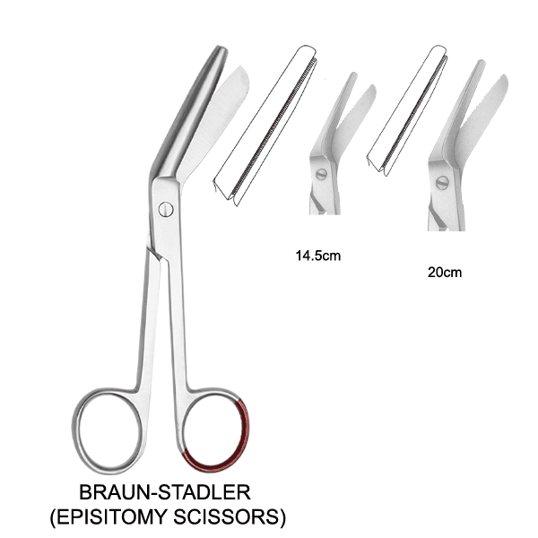 34 Braun-Stadler Episiotomy Scissors - Image 1