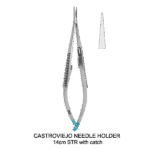 Castroviejo Needle Holder Straight 14cm With Catch